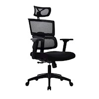 Silla de Oficina Ergonómica Flip Negro Presidente Nylon Ofideas